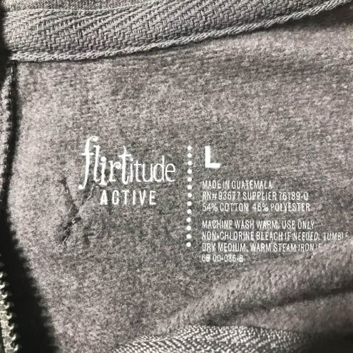 Flirtitude women's large gray cropped sweatshirt - $9 - From Megan