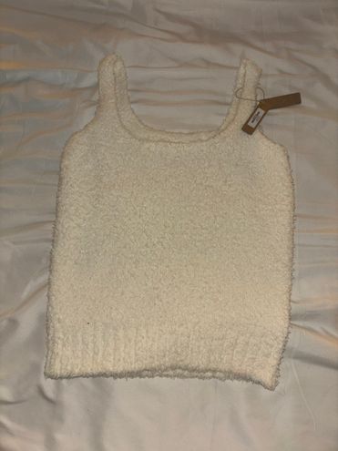 SKIMS Cozy Knit Tank White - $23 (55% Off Retail) New With Tags