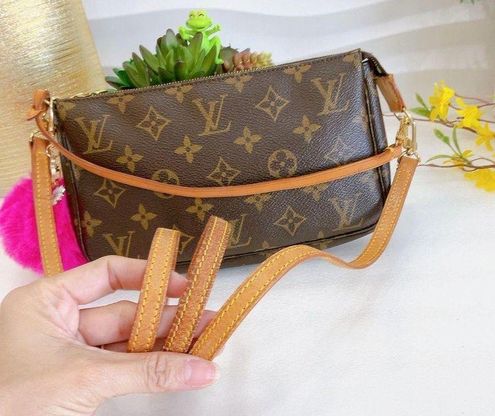 Louis Vuitton Vintage Brown Pochette Melville Crossbody Bag, Best Price  and Reviews