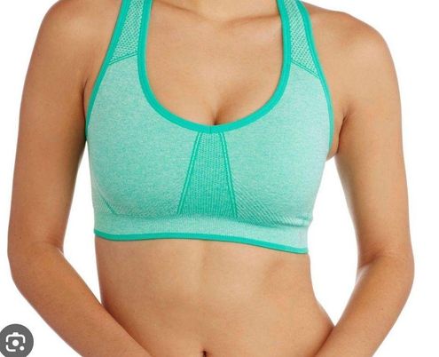 DANSKIN NOW ACTIVE Fitted Workout Exercise BRA XXL /2XG/20 GREEN /WHITE  Size 2X - $11 - From Claudia