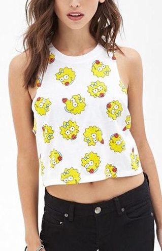Simpsons crop top forever 21 2025