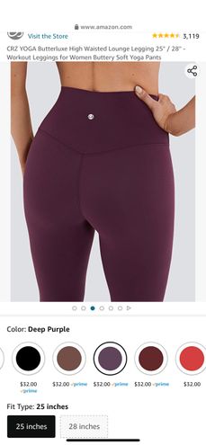 CRZ Yoga NWT Butterluxe HW Leggings Purple - $14 (56% Off Retail