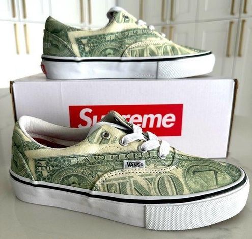 Supreme Vans x Dollar Bill Green Size 6 - $175 New With Tags
