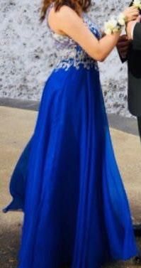 camille la vie royal blue dress