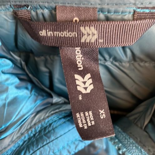 All In Motion NWT Packable Down Puffer Jacket Teal Size XS - $52