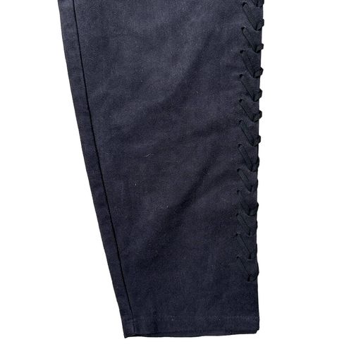 Lysse Faux Suede High-Waisted Black Leggings Small S - $25