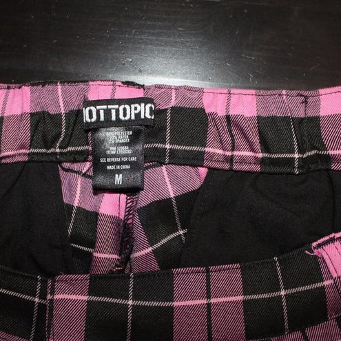 Hot Topic Pink Plaid Pants size M Size M - $24 - From Carmen