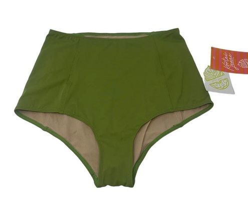Kortni Jeane NWT Green High-Waisted Swim Bottoms Size Large - $34 New With  Tags - From Brooklyn