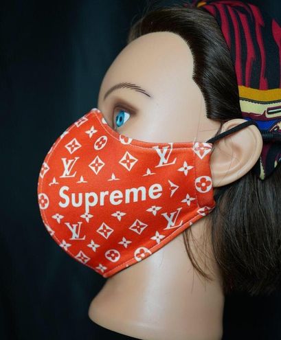 Handmade Supreme X Louis Vuitton Face Mask Red - $13 New With Tags - From  Jennifer