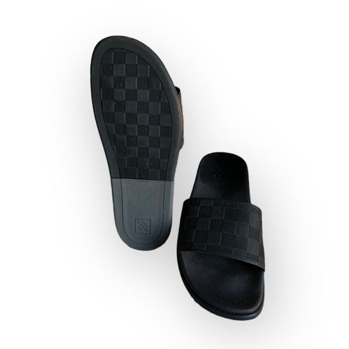 Louis Vuitton Graphite Damier Embossed Canvas Waterfront Flat