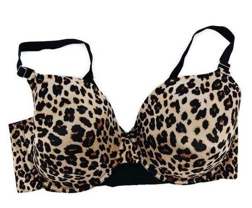 Secret Treasures Leopard Lifting Plunge Wire Lined Bra 40DDD Size undefined  - $19 - From Cheryl