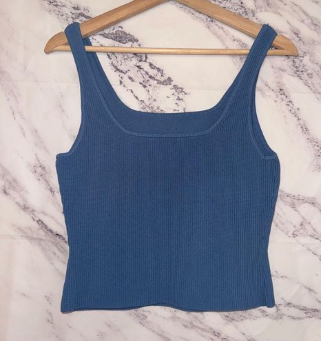 sculpt knit squareneck tank