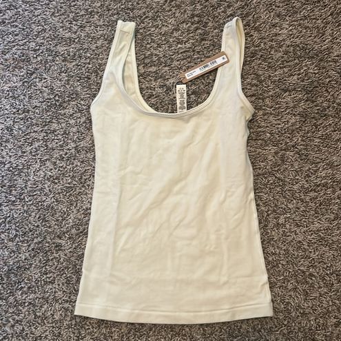 SKIMS Cotton Jersey Tank in Bone NWT Size XS - $55 New With Tags - From  Cutie