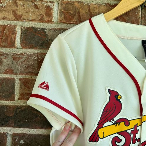 Women's St. Louis Cardinals Yadier Molina Majestic Ivory Alternate