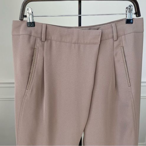 Vince Tan Taupe Crossover Front Dressy Jogger Pants Trousers 8 - $51 (88% Off  Retail) - From Krista