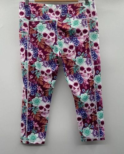 Constantly Varied Gear CVG Tropiskull Multicolor Capri Crossfit Leggings  Size XL - $76 - From Amber