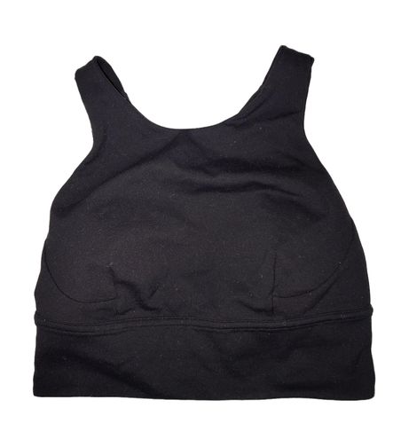 Black Wunder medium-impact longline sports bra