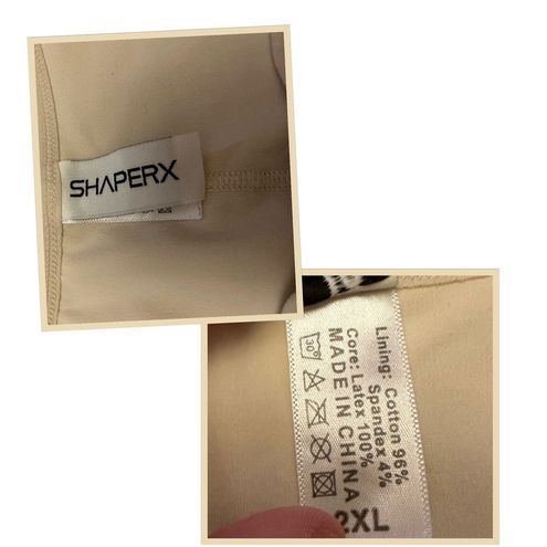 Shaperx Faja Zip Front Body Shaper Open Crotch XL 1X 14 16 - $23