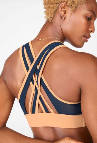 Fabletics Faye Medium Impact Sports Bra Blue - $20 (60% Off Retail) New  With Tags - From Isabelle