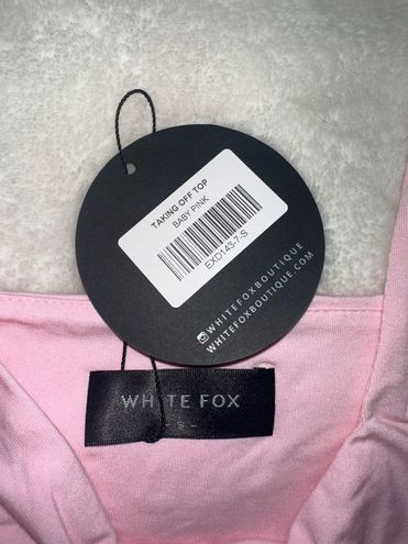 New White Fox Taking Off Supersoft Sleeveless Top Pink Size XSmall