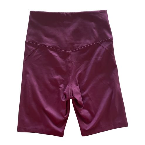 Girlfriend Collective Plum High-Rise Bike Shorts Small - $30 - From Julie