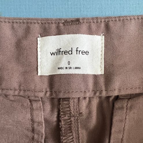 Wilfred Free NWT Aritzia Sequoia High Waist Deep Taupe Chino Pants