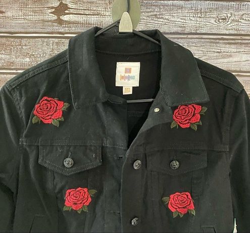 LuLaRoe NWT Rose Embroidered Jean Jacket XXS - $35 New With