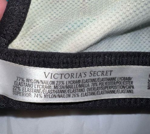 Victoria's Secret VSX Sport Turquoise & Black Racerback Sports Bra Size 40D  Blue - $30 (66% Off Retail) - From Katie