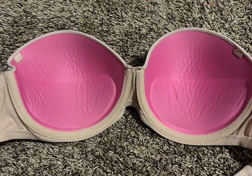 PINK - Victoria's Secret Vs strapless bra Tan Size 32 E / DD - $16