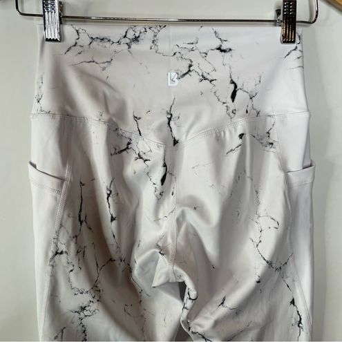 Buffbunny Limitless White Marble Leggings Size Medium - $49 - From Holly