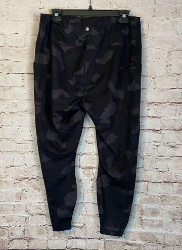 Yogalicious Lux Womens Camouflage Leggings Tights Pocket Stretch Black Size  1X - $22 - From Ashley