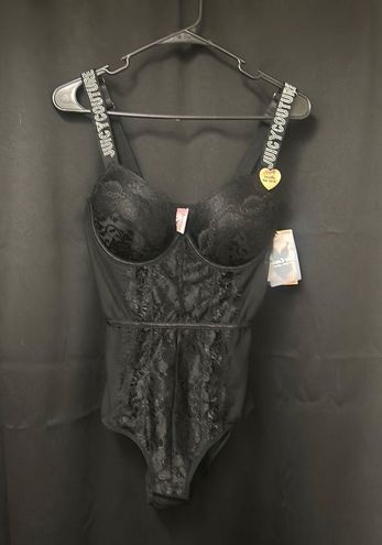 Juicy Couture Juicy Couture L Lace Cut Out Lingerie Bodysuit