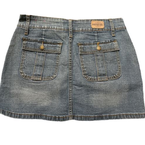 Denim Pocket Patched Mini Skirt  Mini skirt y2k, Mini skirts