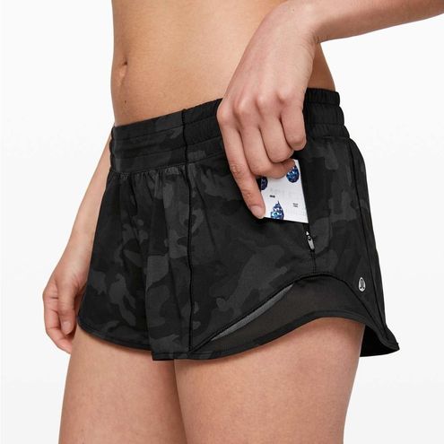 Lululemon Incognito Camo Multi Grey / Black Hotty Hot Short 2.5