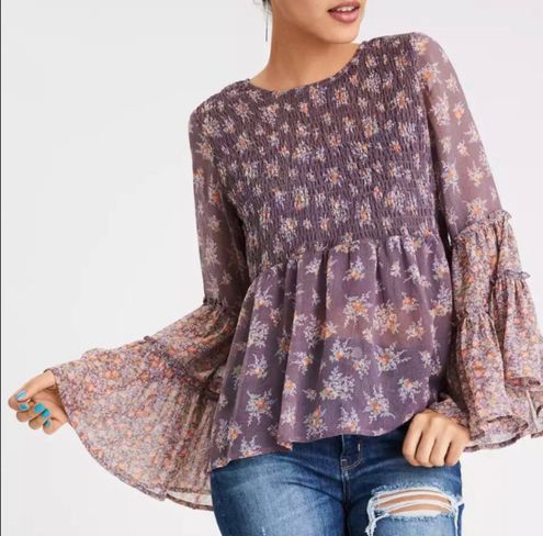 this lilac off-the-shoulder sweater is only $21!