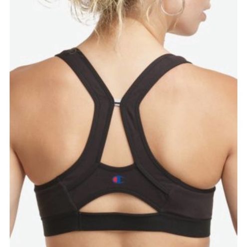 Champion Sports Bra NWT Black Medium Impact Strappy Back