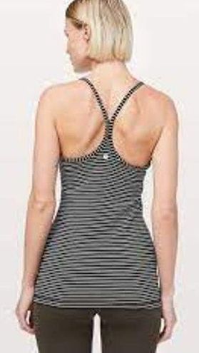 Lululemon Power Y Tank *Luon Mod Stripe Black White Size 4 EUC - $40 - From  V