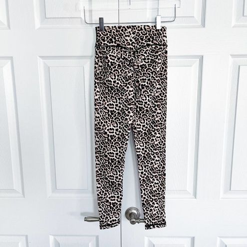 ZYIA Active Leopard Brilliant Scrunchy What Hi Rise Leggings Size 4 