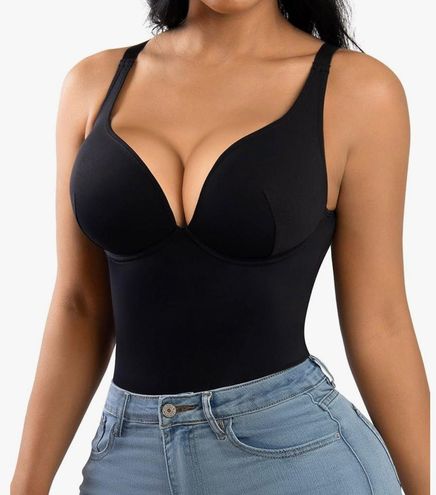 Feelingirl Shapewear Bodysuit Tummy Control Slim Body Shaper Deep V Neck  Thong Body Suits for Women Black Size 3X - $10 (79% Off Retail) New With  Tags - From jello