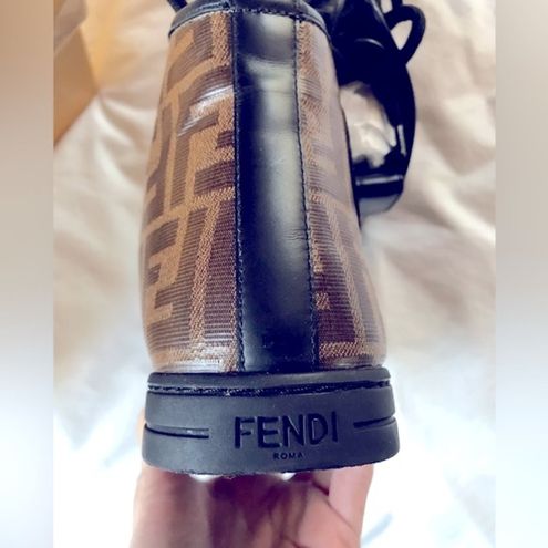 Fendi High top Monogrammed Shoes Brown Size 5 - $632 - From Andrea