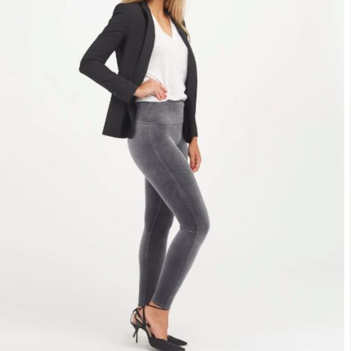 Spanx Velvet Leggings, Silver Chrome XS - $63 - From Marissa