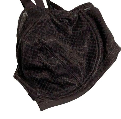 Playtex Womens Love My Curves Semi Sheer Underwire Bra Black