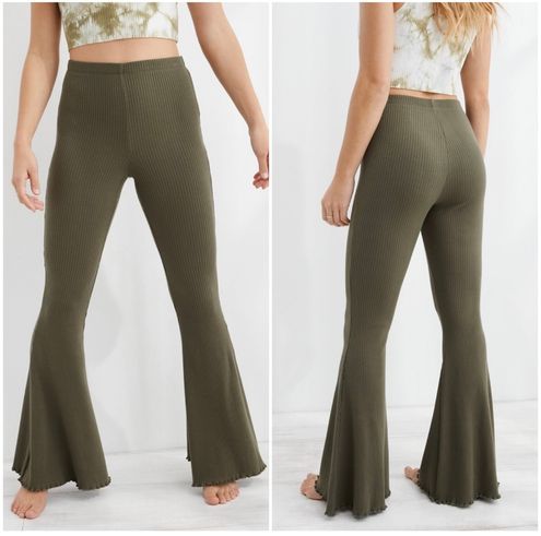 Loungewear Fave: Aerie Kick-It Ribbed High Waisted Super Flare Pant, 24  New Aerie Releases Our Editors Love For Spring Break