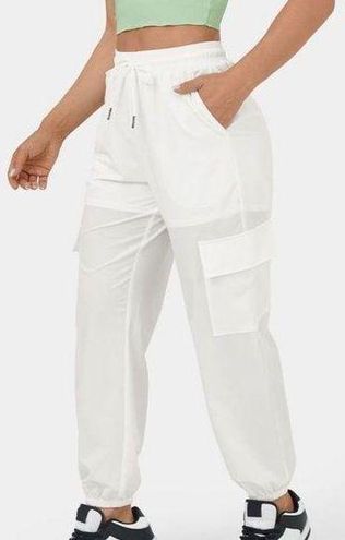 Women's Mid Rise Drawstring Multiple Pockets Casual Cargo Joggers - Halara