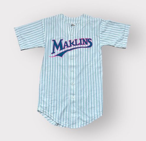 Vintage 1990's Marlins Women's Baseball Jersey - $20 (73% Off