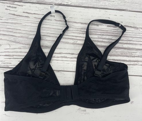 Gap Love By Bare Natural Plunge Lace Bra 34D Black - $25 - From Resell