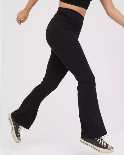 Aerie OFFLINE  Real Me Folded High Waisted Flare Legging Black Size XL -  $28 - From Jessica