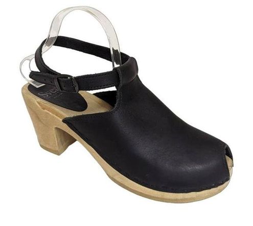 Sven peep hot sale toe clogs