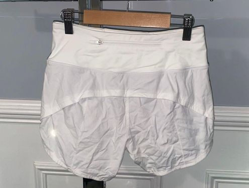 Lululemon White Speed Up MR Short 4” Lined SIZE 2 - $50 (26% Off Retail) -  From Ava