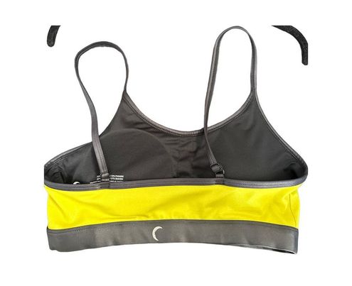 Zyia Active Neon Yellow Black Activewear Sports Bra Women's Size Large L -  $27 - From Taylor